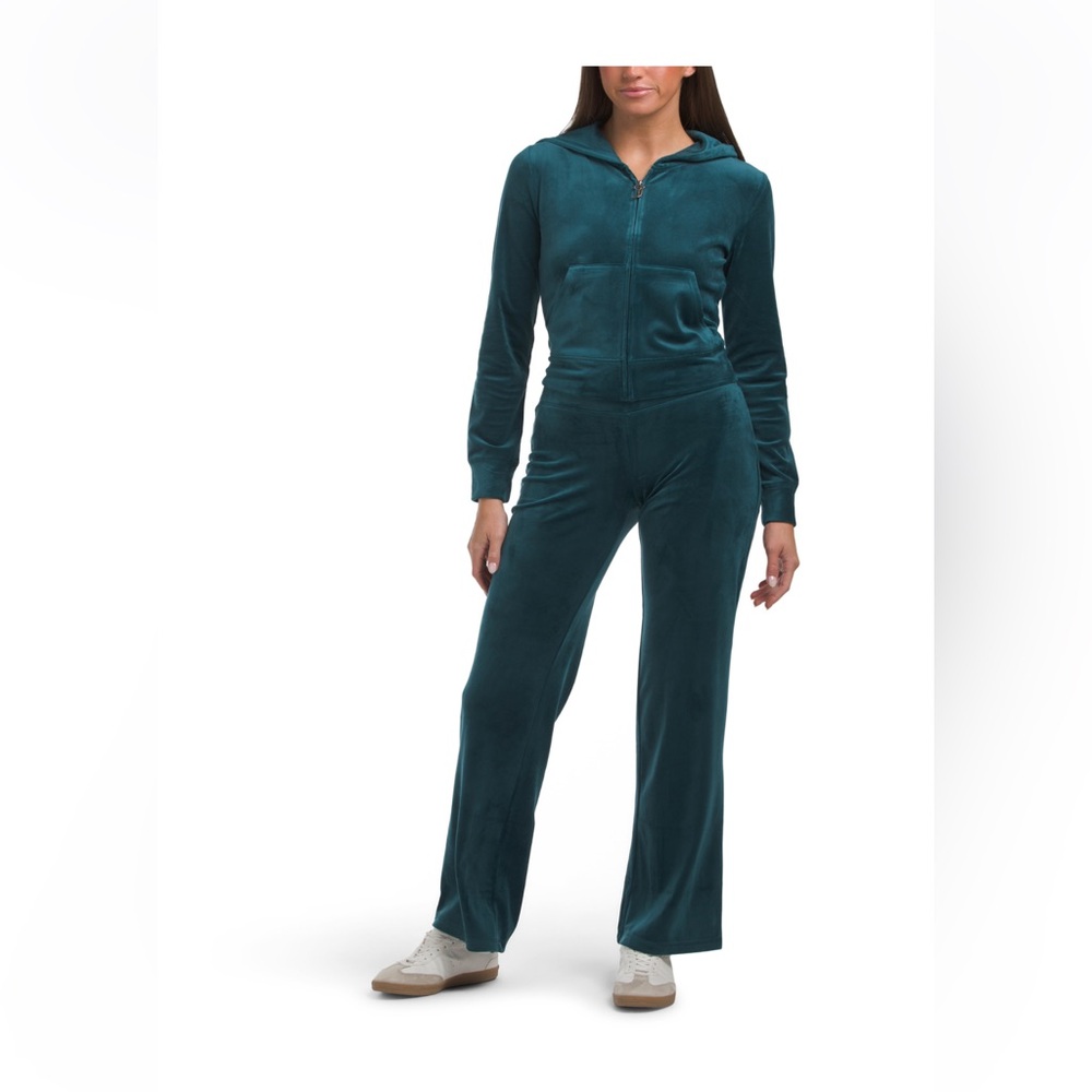 Juicy Couture Teal Velour Jumpsuit, size L